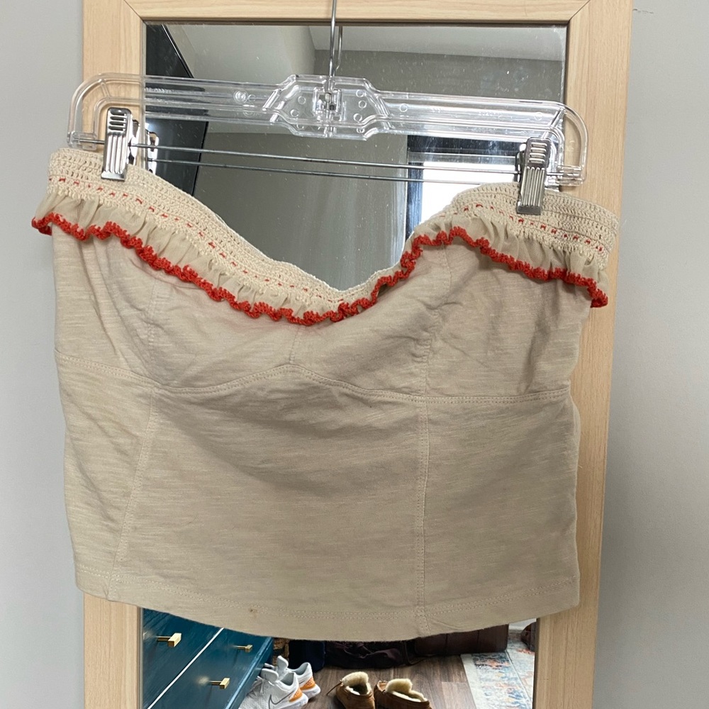 Free People strapless top